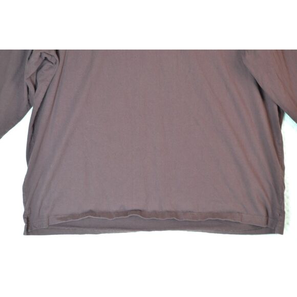 Duluth Trading Co Men's 2XL Relaxed Fit Long Tail Tee Maroon Long Sleeve - Picture 3 of 11